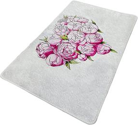 Vonios grindų kilimėlis Foutastic Peonia 359CHL5147, įvairių spalvų, 120 cm x 70 cm