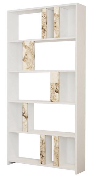 Põrandariiul Kalune Design Lima Marble, valge v., 180 cm x 90 cm x 20 cm