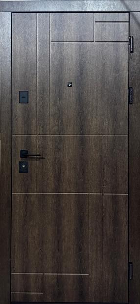 Išorinės buto durys Domoletti STYLE, dešininės, ruda sp., 205 x 86 x 11 cm