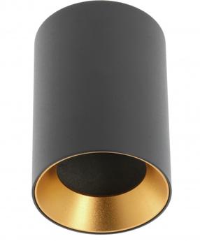 Lampa griesti GTV Aero II, GU10, 1 x 20 W, zelta krās./melna krās. / melna krās.