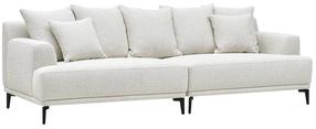Sofa Home4you Magnolia 37525, smėlio sp., 96 x 264 cm x 76 cm