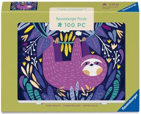 Dėlionė Ravensburger Purple Sloth Smile, 49 cm x 36 cm, 100 vnt.
