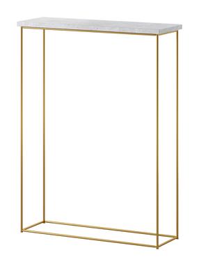 Консольный стол ADRK Sili, золотой цв./серый цв., 60 см x 20 см x 80 см