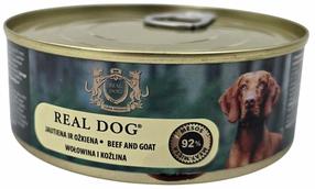 Влажный корм для собак Real Dog Super Premium Adult, говядина/козье мясо, 0.24 кг