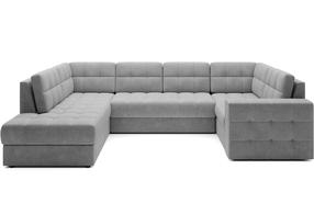 Kampinė sofa - lova Blewett Monolith, pilka sp., kairinė, 299 x 198 cm x 82 cm