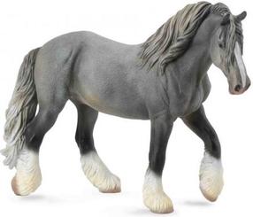 Žaislinė figūrėlė Collecta Shire Horse Mare 88574, 17 cm, pilka sp.