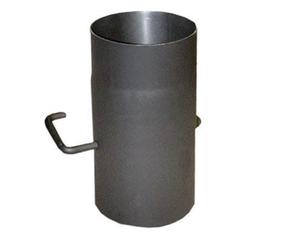 Kamina ühendustoru Abx, must v., 150 mm, 25 cm