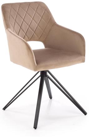 Valgomojo kėdė K535, matinė, smėlio sp., 57 cm x 60 cm x 86 cm