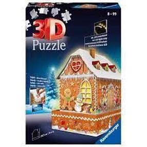 3D puzle Ravensburger Gingerbread House At Night, 216 gab.