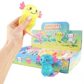 Sensorā rotaļlieta, aksolotls Squeeze, 12 cm, (krāsa/dizains tiek izvēlēts nejauši)