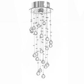 Lampa griesti Raindrop D, GU10, 1, sudraba krās. / sudraba krās.