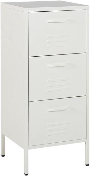 Stalčių blokas Beliani Wostok, balta, 40 cm x 43 cm x 103 cm