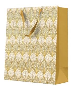 Dāvanu maisiņš Paw Decor Collection Ornamental Gold Tile, 13 cm x 33.5 cm x 26.5 cm, zelta krās.