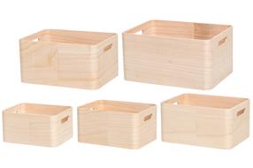 Säilituskarbi komplekt 4Living 307405, pruun v., 35 x 25 x 18 cm