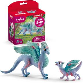 Figūrėlių rinkinys Schleich Bayala Flower Dragon, 2 vnt., violetinė sp.