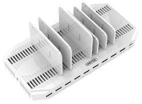 Uzlādes stacija Unitek Y-2190, USB/AC, 15 cm, balta krās., 160 W