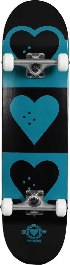 Riedlentė Heart Supply Quadron Logo Teal, mėlyna sp./juoda sp.