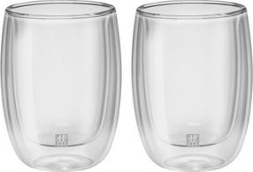 Dubultā stikla glāzes komplekts Zwilling Sorrento 39500-076-0, caurspīdīga krās., 0.2 l