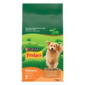 Kuiv koeratoit Friskies Balance, veiseliha/kanaliha, 7 kg