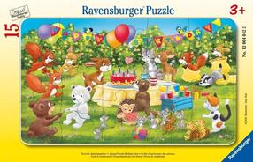 Пазл Ravensburger Animals Birthday, 19.2 см x 29.2 см, 15 шт., многоцветный