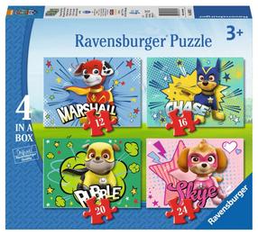 Dėlionė 4in1 Ravensburger We are the super pups!, 72 vnt.