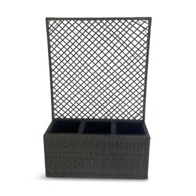 Puķu pods Domoletti 53000010614, plastmasa, Ø 78 cm, pelēka krās.