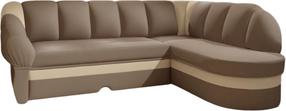 Kampinė sofa Benano Soft 15 & Soft 18, ruda sp., dešininė, 180 x 250 cm x 85 cm
