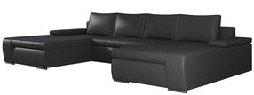Kampinė sofa Marino Soft 11, juoda sp., 200 x 363 cm x 88 cm