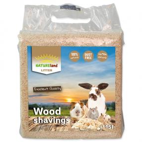 Zāģu skaidas grauzējiem Nature Land Land Shavings 808004, 0.9 kg
