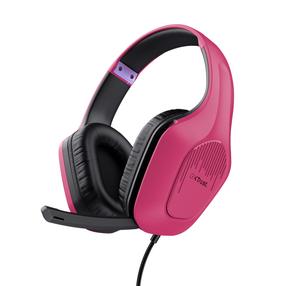 Vadu austiņas Trust GTX 415 Zirox GXT 415P ZIROX 24992, melna krās./rozā krās.
