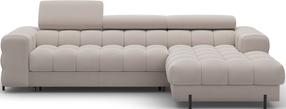 Kampinė sofa - lova Felro Sola 18, smėlio sp., dešininė, 181 x 285 cm x 93 cm