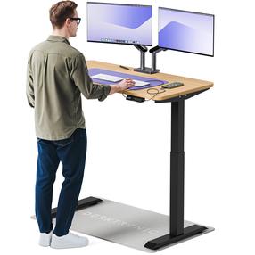 Arvutilaud reguleeritava kõrgusega Desktronic HomeOne, 120 cm x 60 cm, 72 - 119 cm, tamm v./must v.