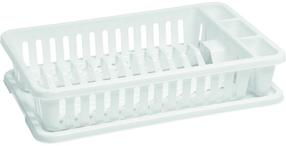 Indų džiovykla Curver Compact, 42 cm x 26.5 cm x 8.8 cm, plastikas, balta sp.