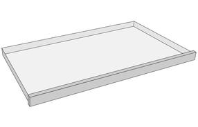 Atsarginis stalčius graužikų nameliams Flamingo Urban Combi 2, 109.5 cm x 42 cm x 4 cm, ruda sp.