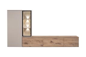 Kapp ASM Clare, tamm v./valge v., 240 cm x 35 cm x 125 cm