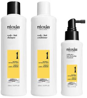 Matu kopšanas produktu komplekts Nioxin System 1 Kit, 3 gab., 350 ml