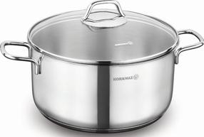 Kastrul Korkmaz Perla A1657, Ø24 cm, 5.5 l, hõbe v.