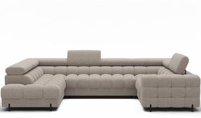 Kampinė sofa Fectory, smėlio sp., 205 x 346 cm x 93 cm