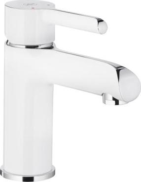 Смеситель для раковины KFA Armatura Angelit 4722-815-40, белый цв./хромовый цв.
