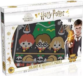 Dėlionė Winning Moves Harry Potter Christmas Jumper 502029, 47 cm x 68 cm, 1000 vnt., įvairių spalvų
