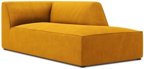 Sofa Micadoni Home Ruby Corduroy Chaise Longue, geltona sp., dešininė, 181 x 93 cm x 69 cm