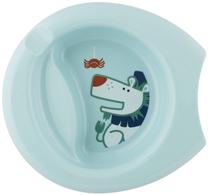 Dubenėlis Chicco Easy Feding Plate Lion, 6+ mėn., 22 cm, plastikas, žydra sp.