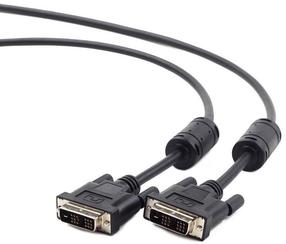 Провод Gembird DVI-D to DVI-D DVI-D male, DVI-D male, 1.8 м, черный цв.
