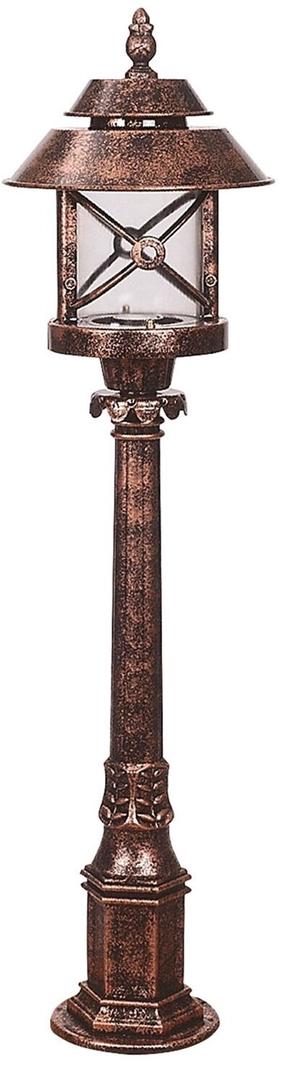 Brīvi stāvošs āra gaismeklis Opviq BSU-68199-BKR-B, 60W, E27, IP65, bronzas krās./brūna krās., 26 cm x 10 cm
