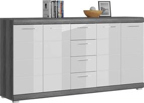 Kumode MC Akcent Scout X06B2905, balta krās./pelēka krās., 85 cm x 37 cm x 165 cm