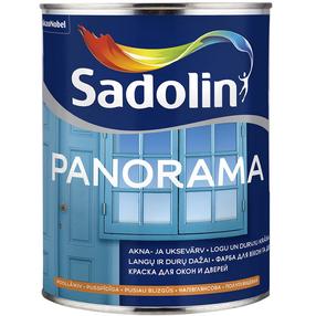 Emaliniai dažai, langams/durims Sadolin Panorama, pusiau blizgus, 1 l, balta sp.