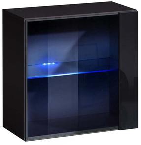 Vitrina ASM Switch WW 3, juoda sp., 60 cm x 30 cm x 60 cm