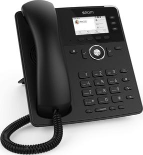 VoIP telefons Snom D717, melna krās.