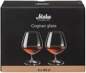 Konjakiklaaside kompelkt Maku Kitchen Life, klaas, 0.43 l, 2 tk