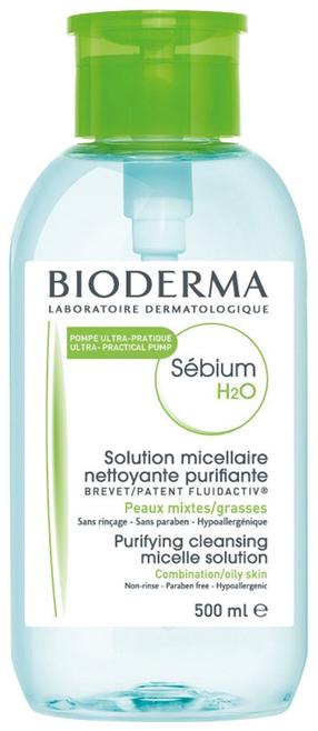 Kosmētikas noņemšanas līdzeklis Bioderma Sébium H2O Pump, 500 ml
